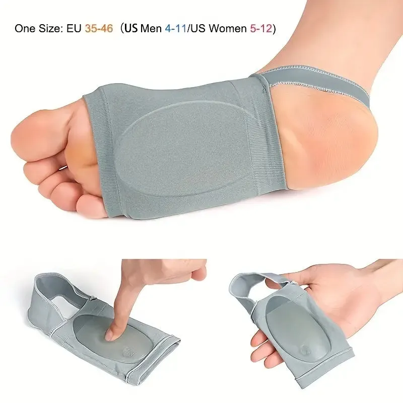 1 Pair Metatarsal Compression Arch Support Sleeves with Gel Pad