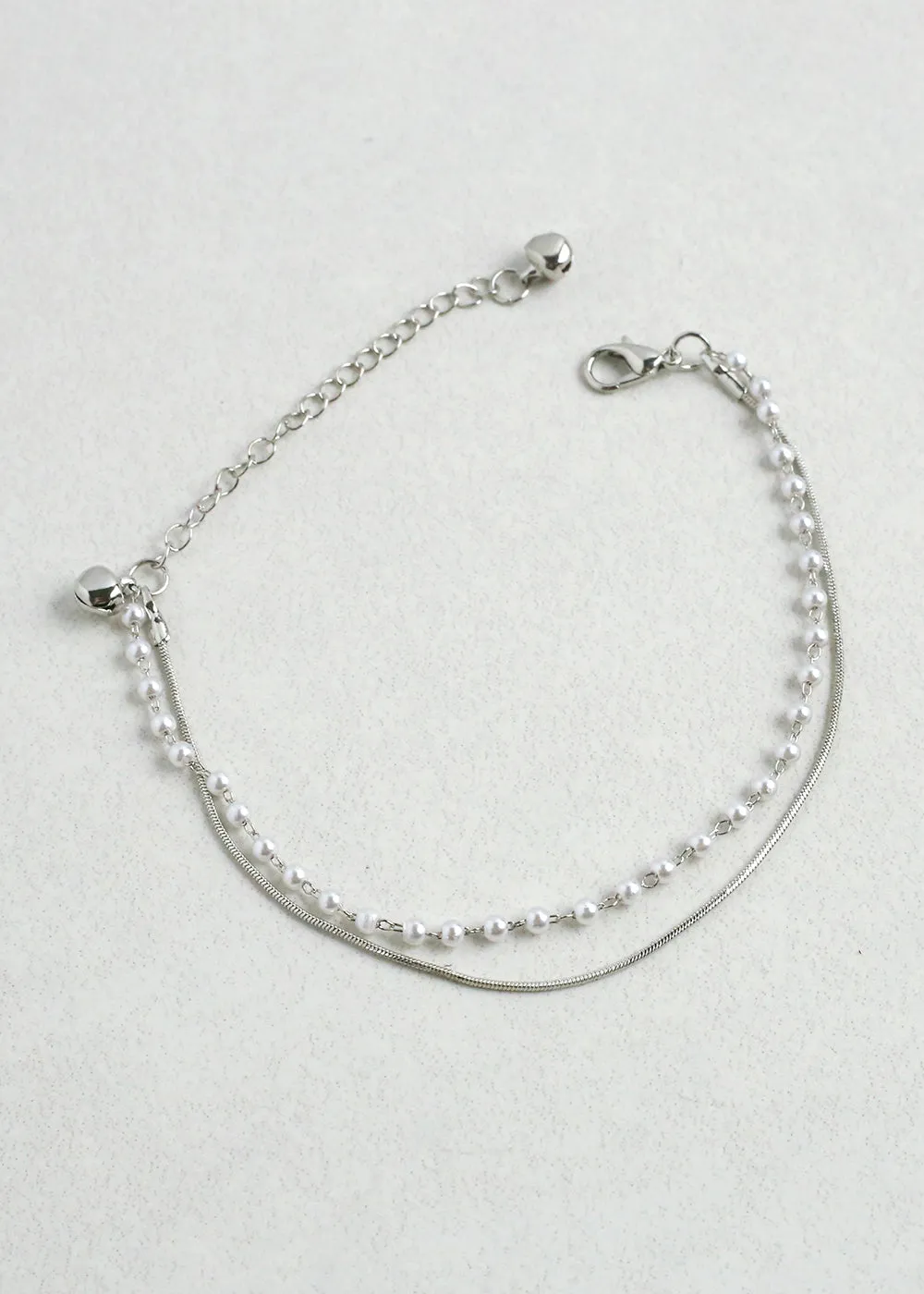 2 Layered Pearl Anklet