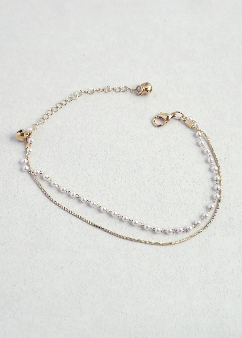 2 Layered Pearl Anklet