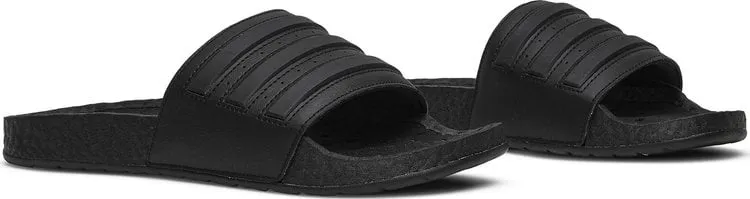 Adidas Adilette Boost Slides 'Triple Black' Sandals, Black