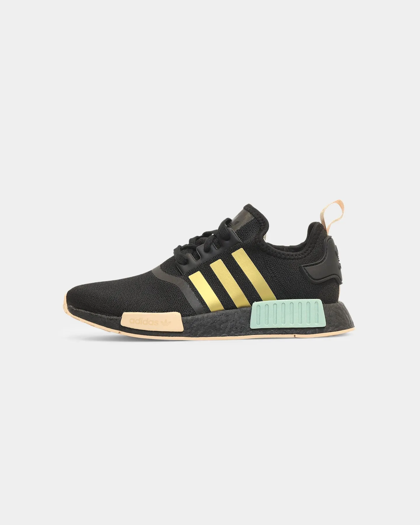 Adidas Women's NMD_R1 Core Black / Gold Metallic / Halo Amber