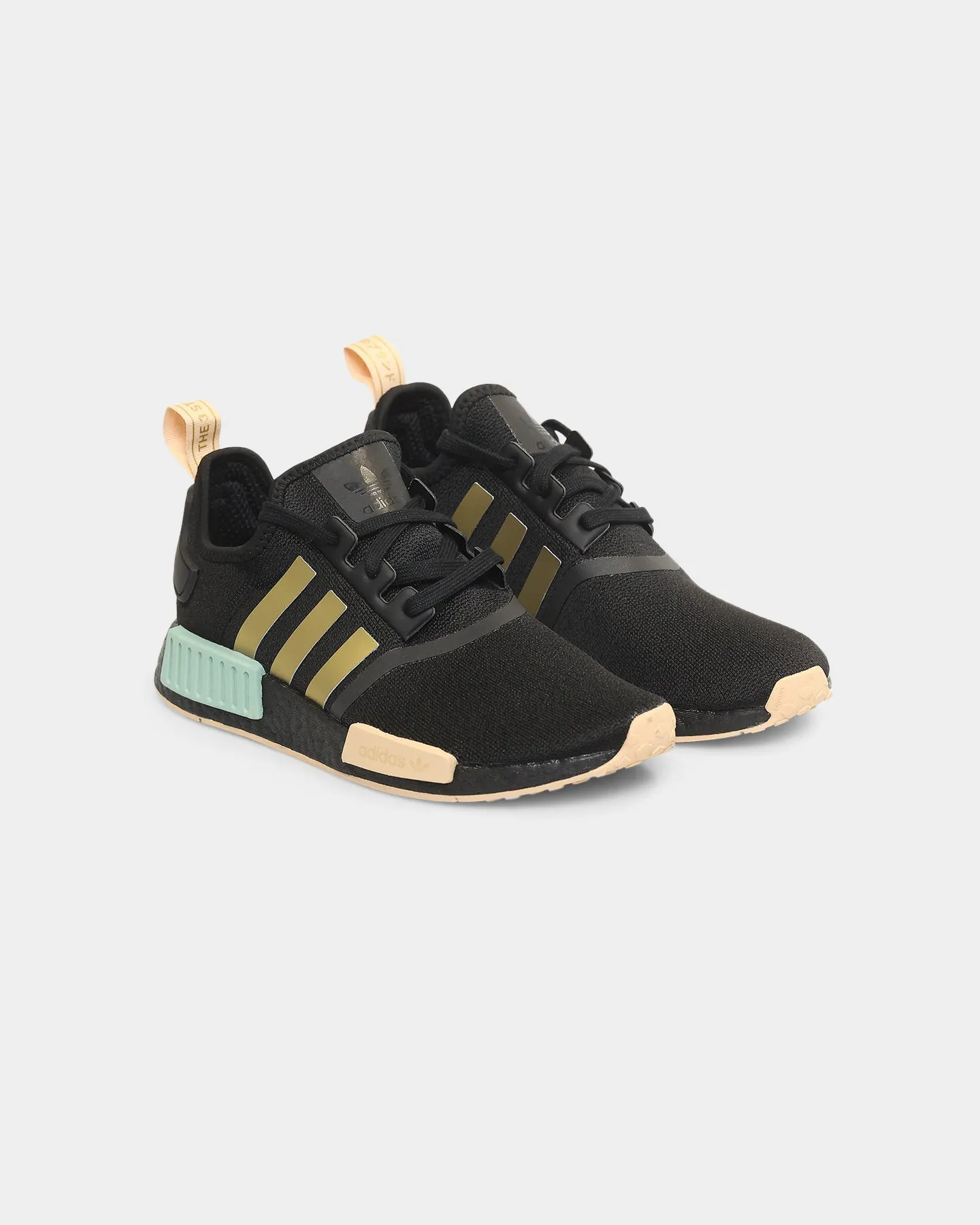 Adidas Women's NMD_R1 Core Black / Gold Metallic / Halo Amber