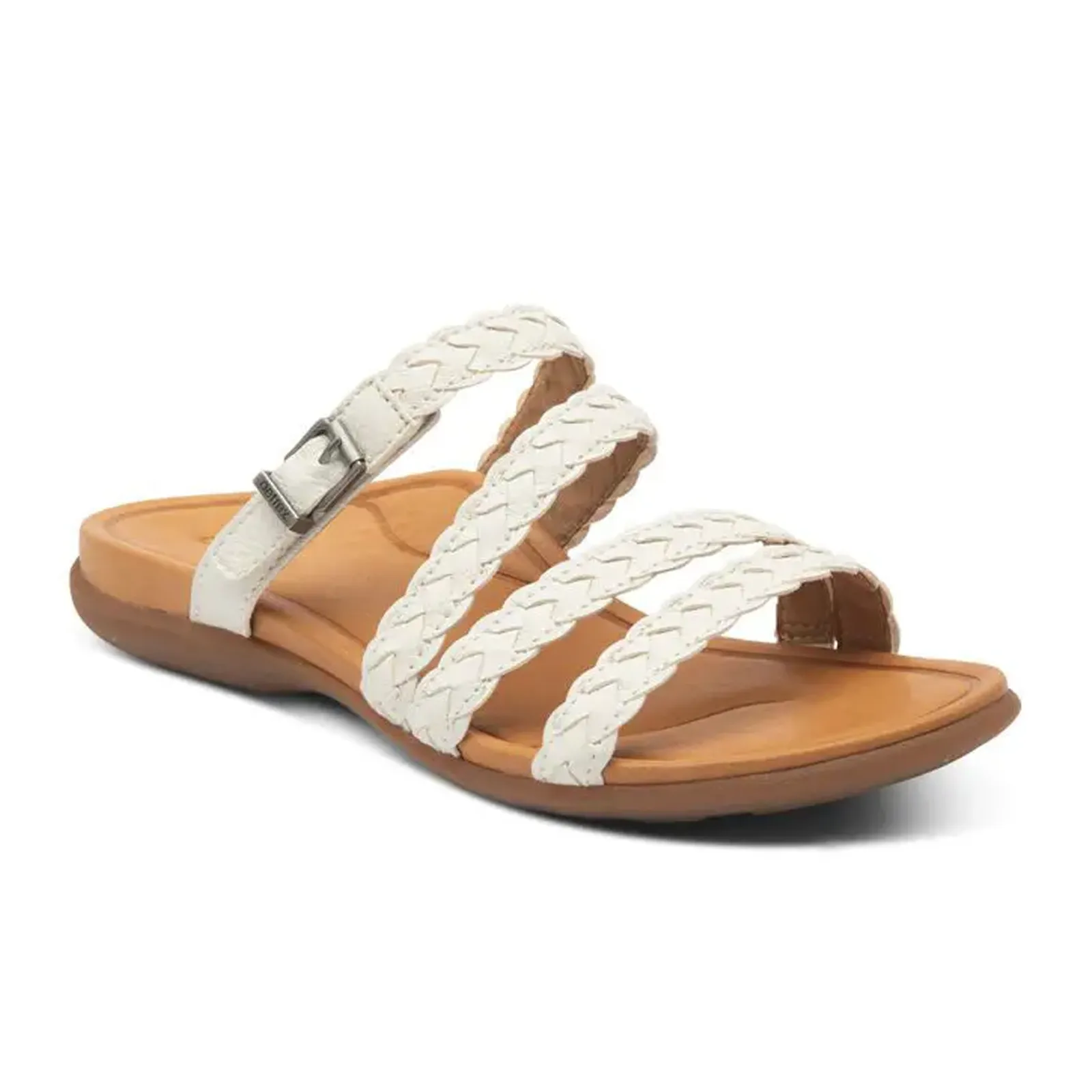 Aetrex Brielle Slide Sandal (Women) - White