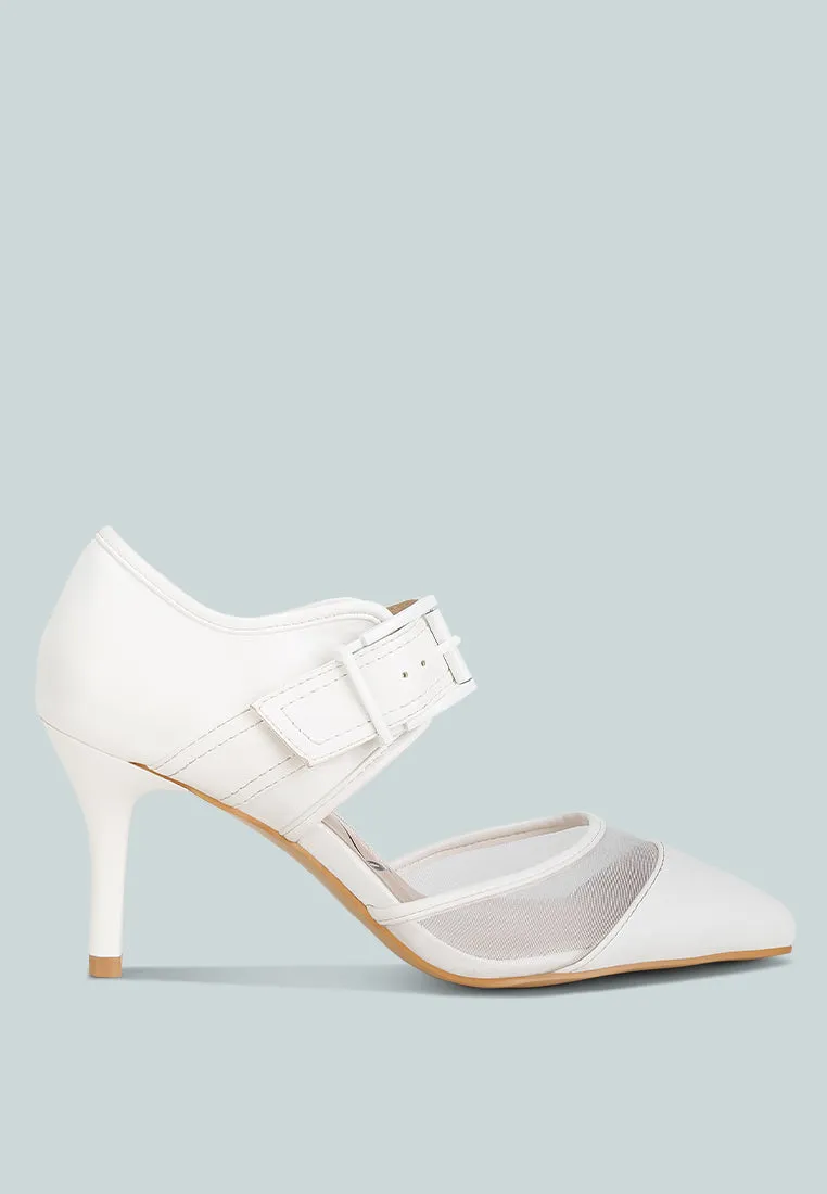 Aneri Buckle Detail Pump Sandals