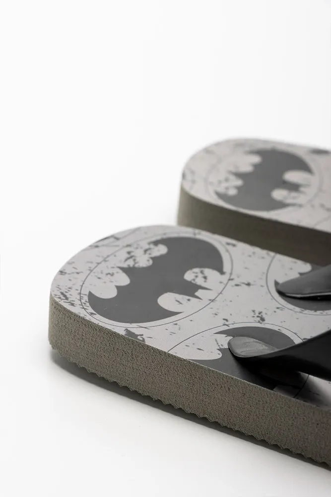 Batman Flip Flop Dark Grey