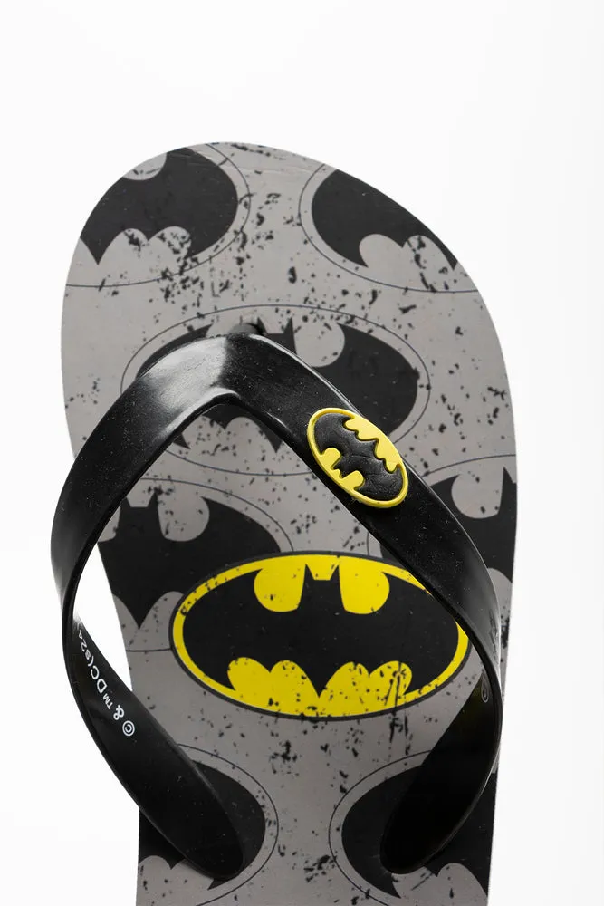 Batman Flip Flop Dark Grey