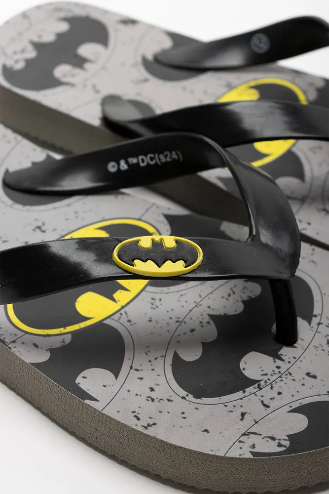 Batman Flip Flop Dark Grey