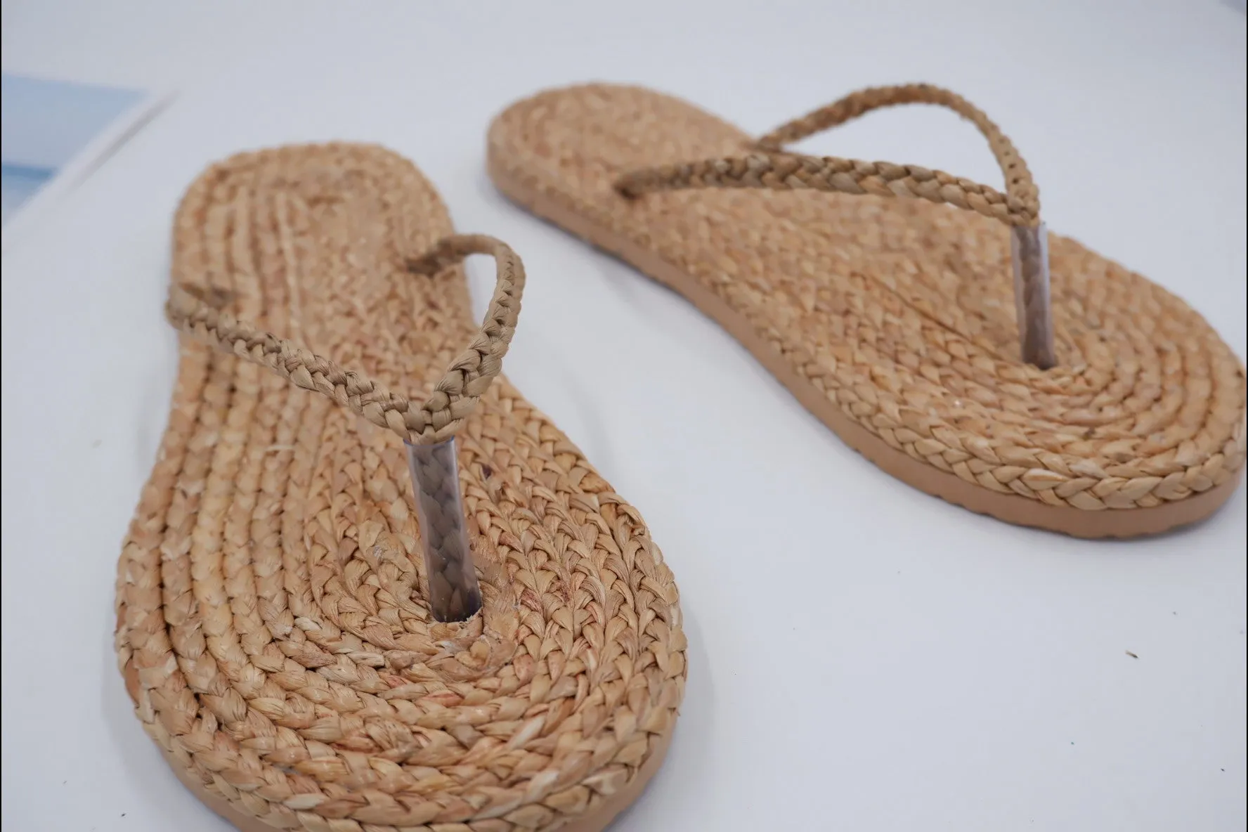 Beach Sandals, Bohemian Slippers, straw sandals women