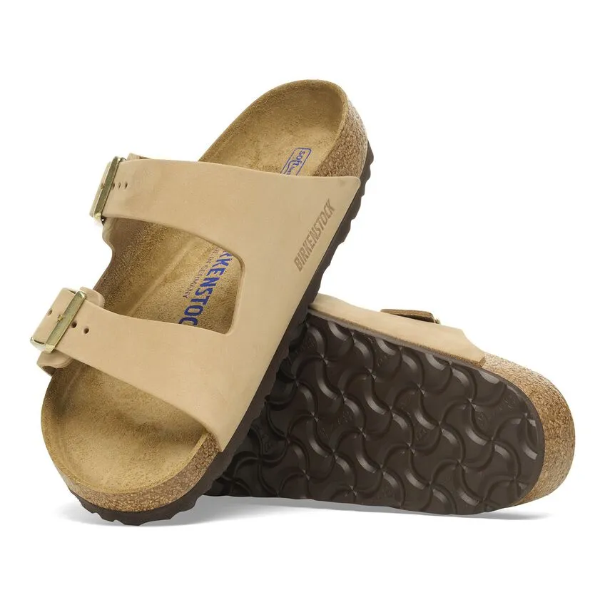 Birkenstock Arizona Soft Footbed Nubuck Leather Sandals