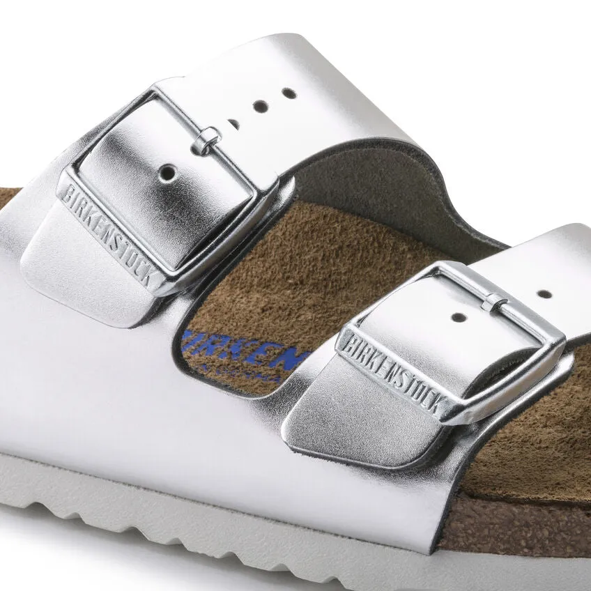 Birkenstock Arizona Soft Footbed - Silver Metallic 1005960