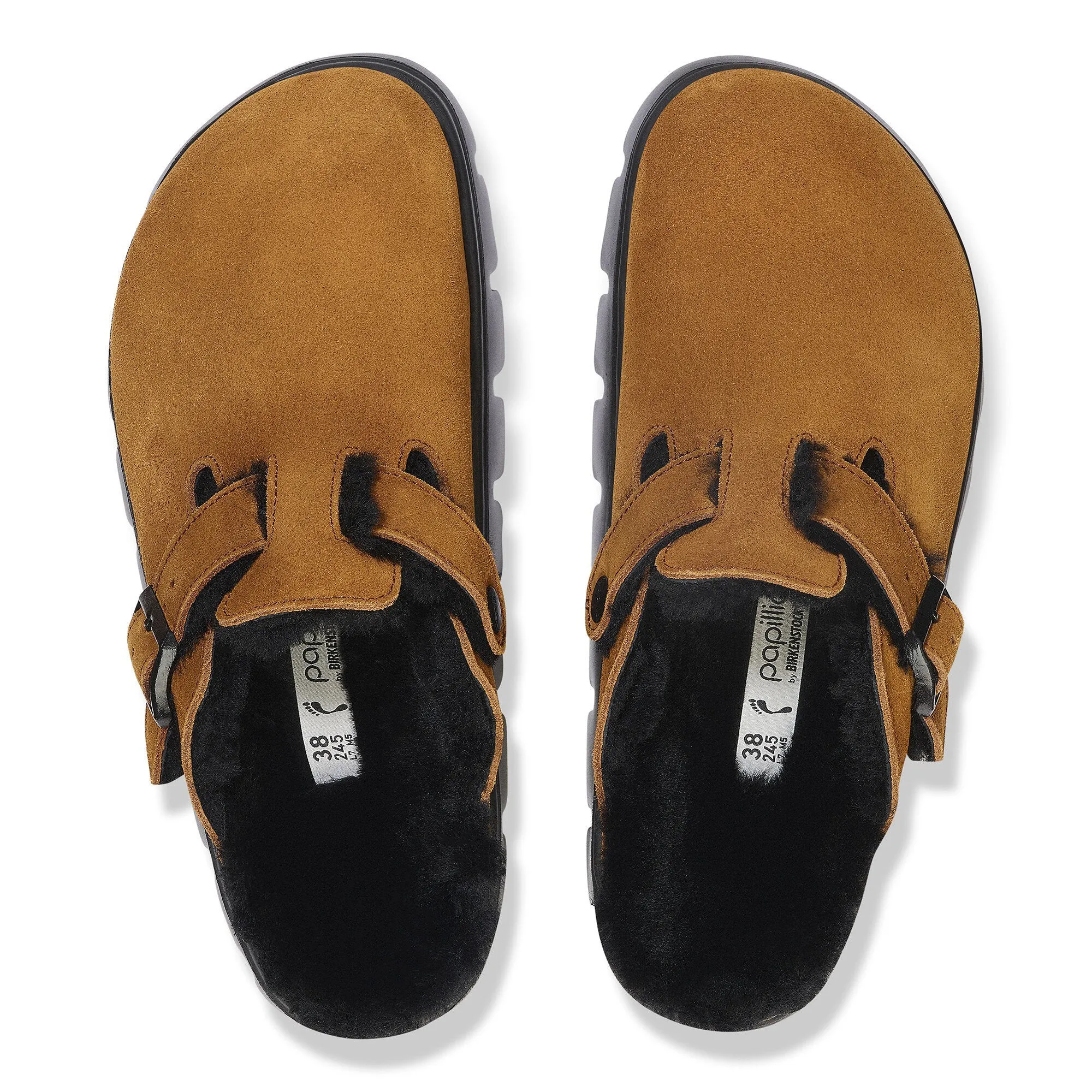 BIRKENSTOCK BOSTON CHUNKY - DARK TEA SUEDE