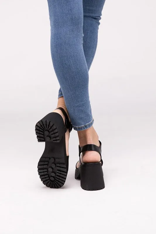 Boomer Chunky Platform Heel Sandals