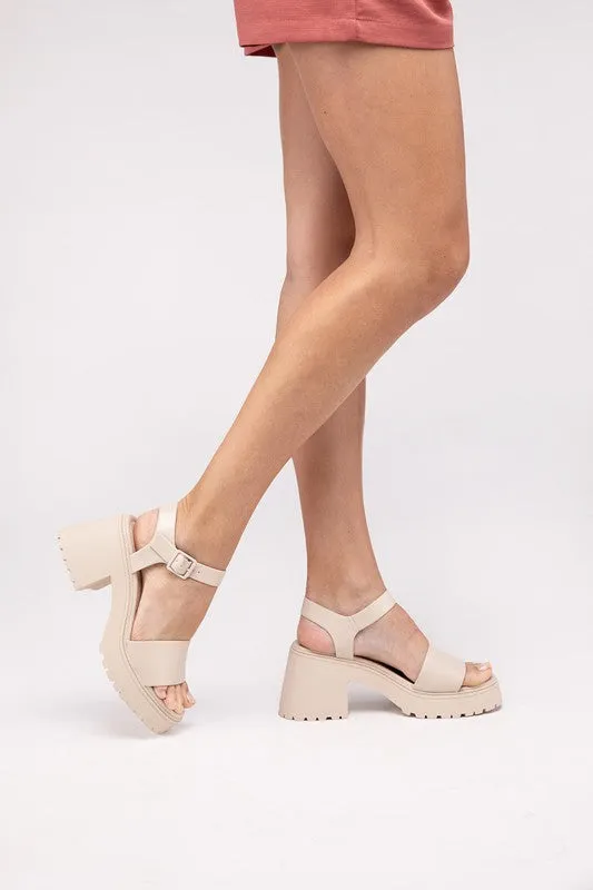 Boomer Chunky Platform Heel Sandals