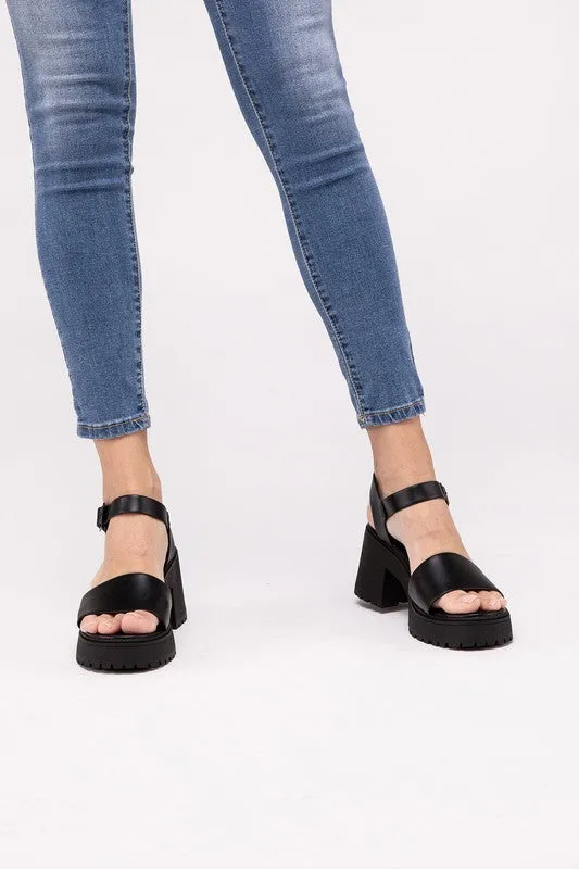 Boomer Chunky Platform Heel Sandals