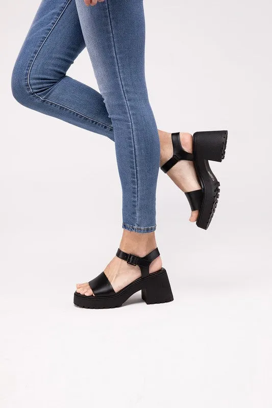 Boomer Chunky Platform Heel Sandals