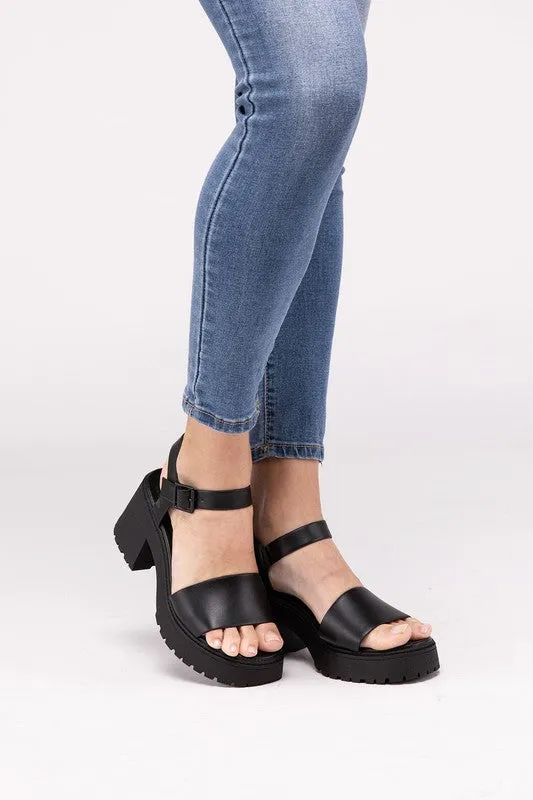 Boomer Chunky Platform Heel Sandals