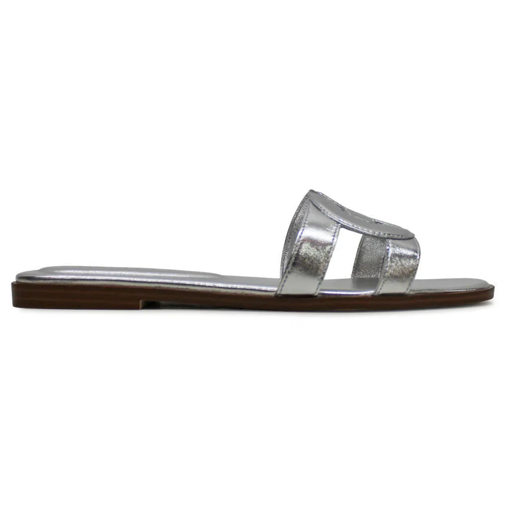 Chrisee Leather Women's Slides Sandals