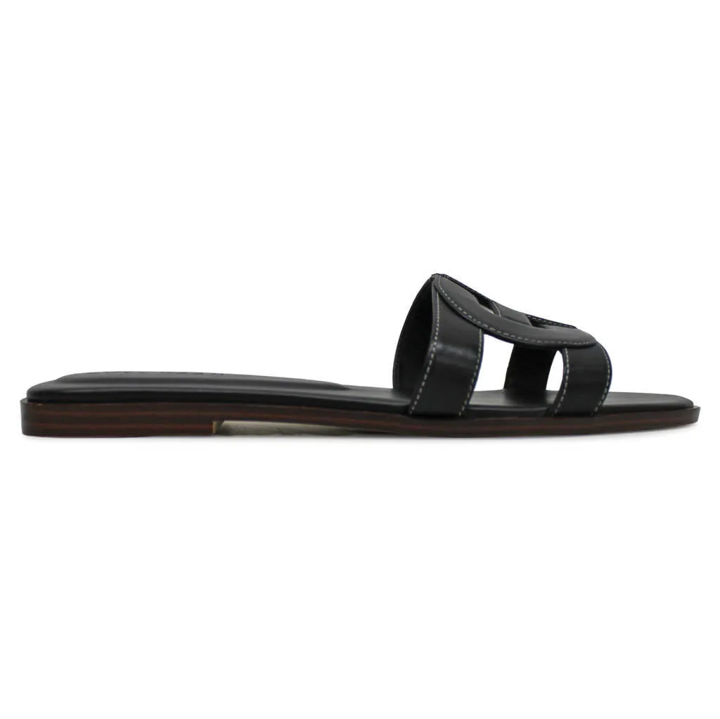 Chrisee Leather Women's Slides Sandals