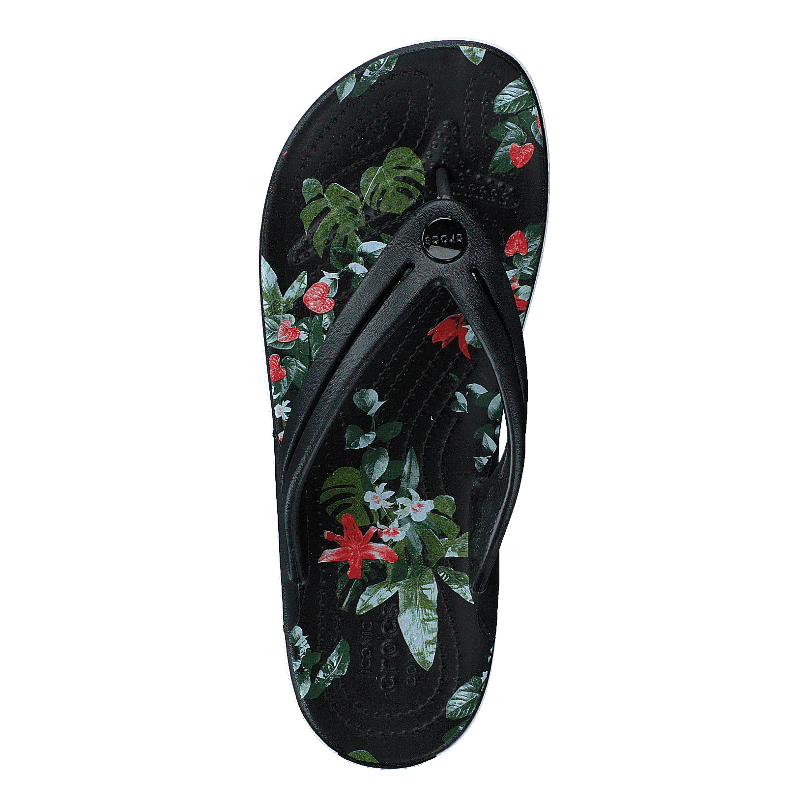 Crocband Botanical Print Flp W Black/tropical