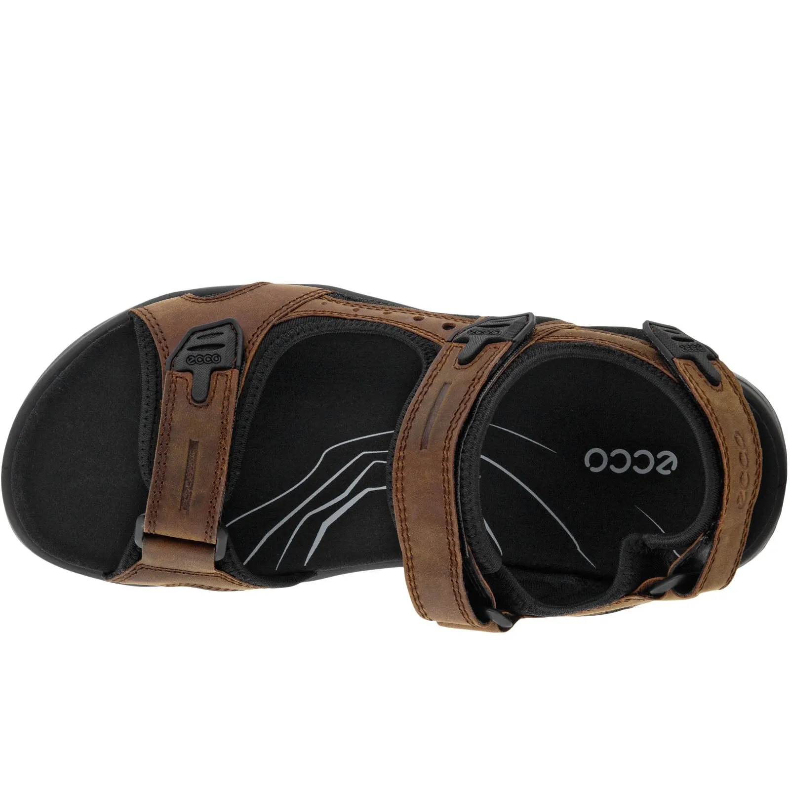 ECCO Mens Offroad Nubuck Leather Walking Sandals