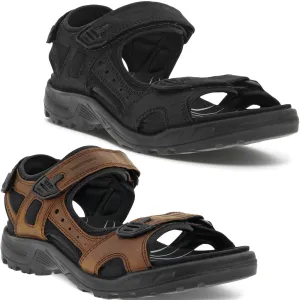 ECCO Mens Offroad Nubuck Leather Walking Sandals