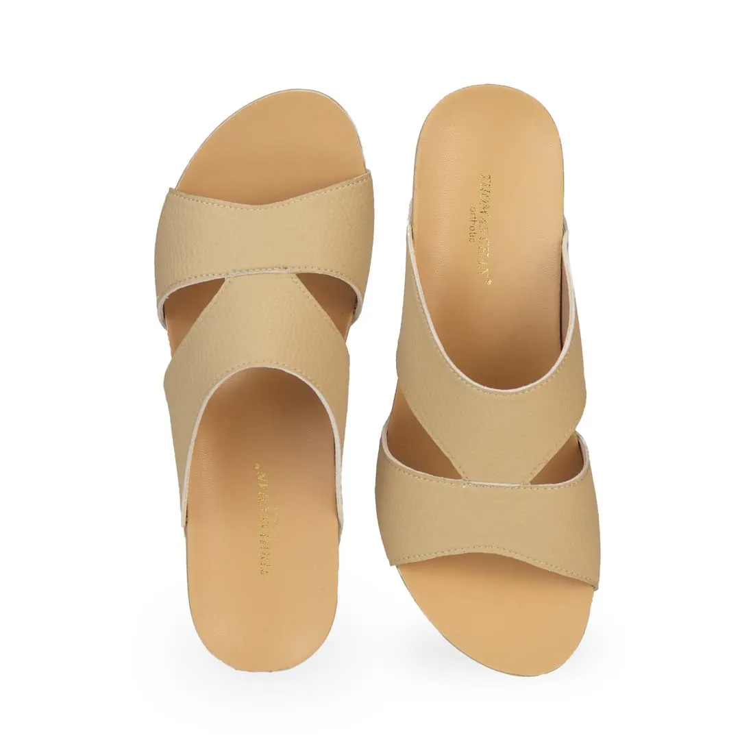 [EXTRA 20% off at cart] Pebble Lychee Everyday Low Wedge Slides