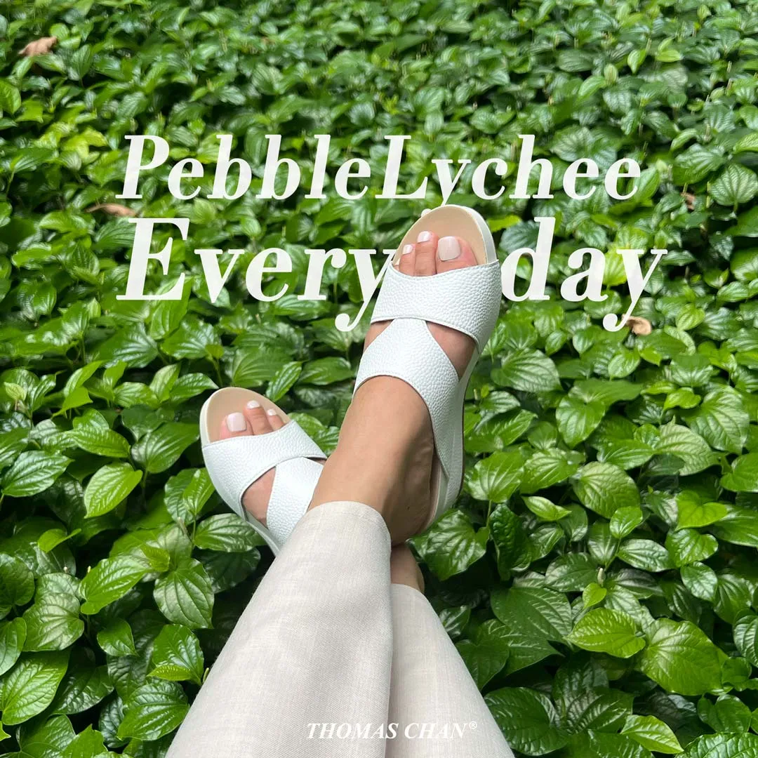 [EXTRA 20% off at cart] Pebble Lychee Everyday Low Wedge Slides