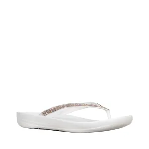 FitFlop Women's IQUSHION Sparkle, Urban White