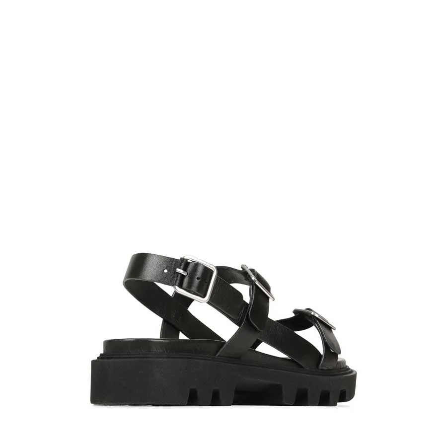 FLICKER LEATHER SANDALS