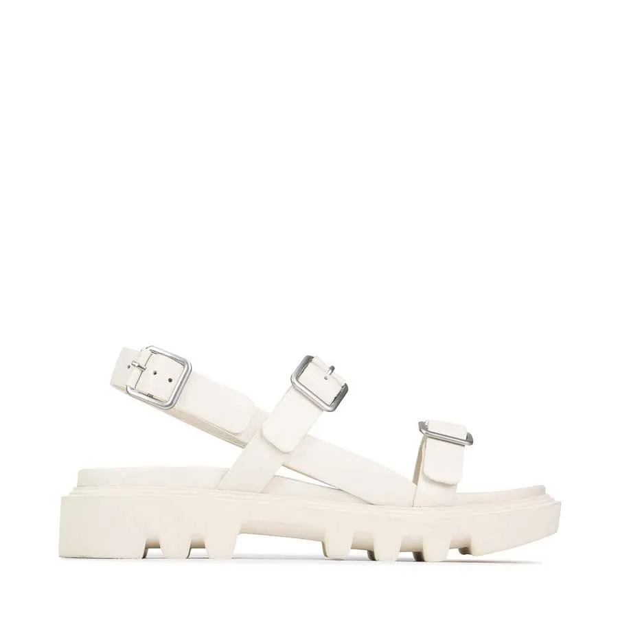 FLICKER LEATHER SANDALS