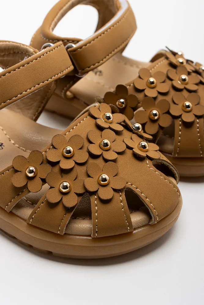 Flower Sandal Brown