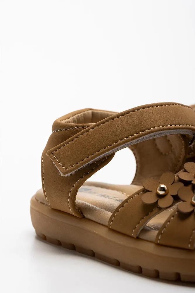 Flower Sandal Brown