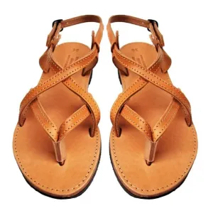 Forma Artisan Series : Leather Flat Sandal (Natural Tan)