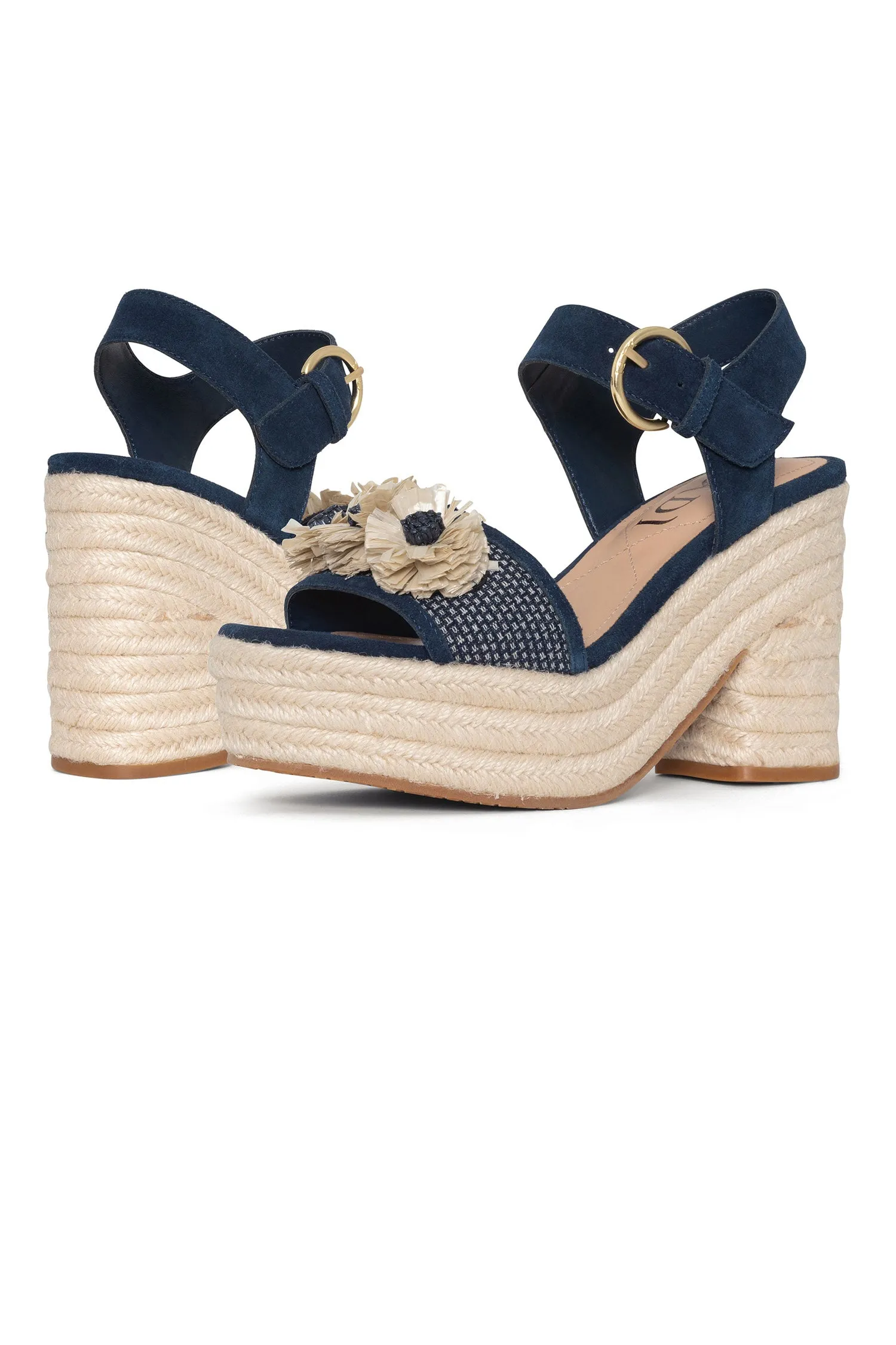 Houston Platform Sandals - Indigo