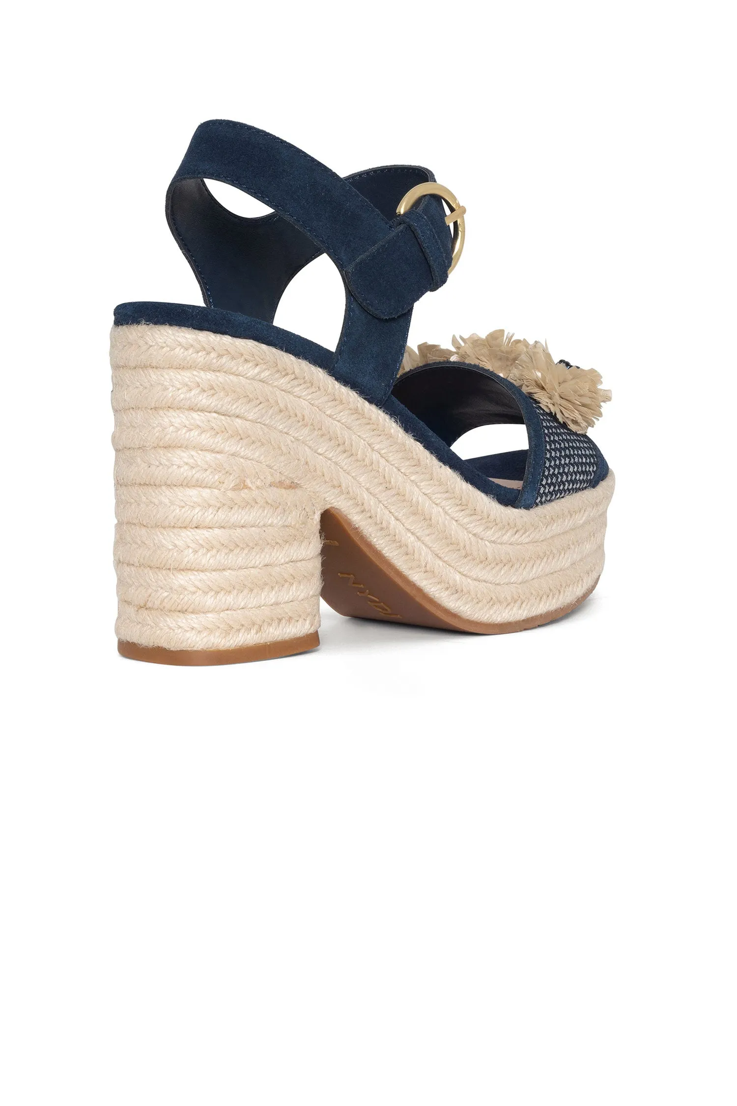 Houston Platform Sandals - Indigo