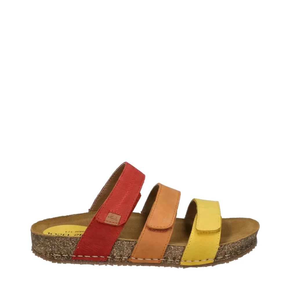 Josef Seibel Women's Hannah 03 Slide Sandal (Yellow Multi)