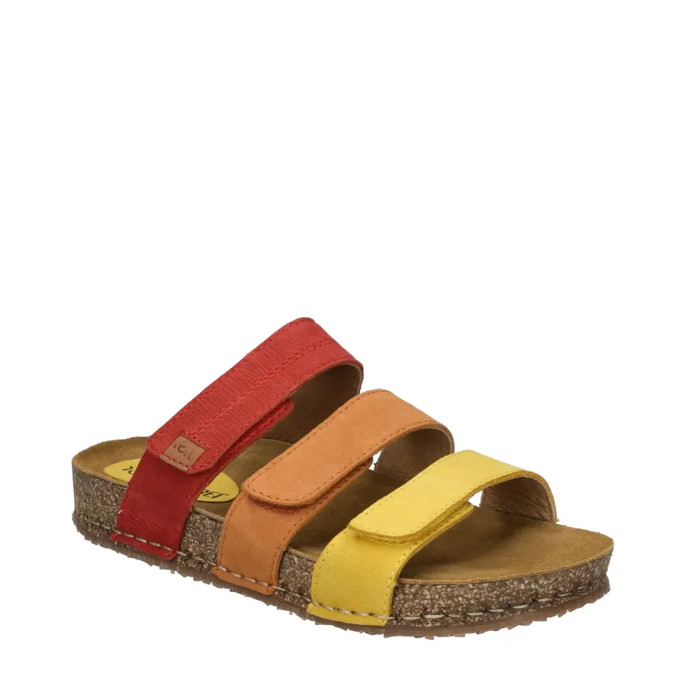 Josef Seibel Women's Hannah 03 Slide Sandal (Yellow Multi)