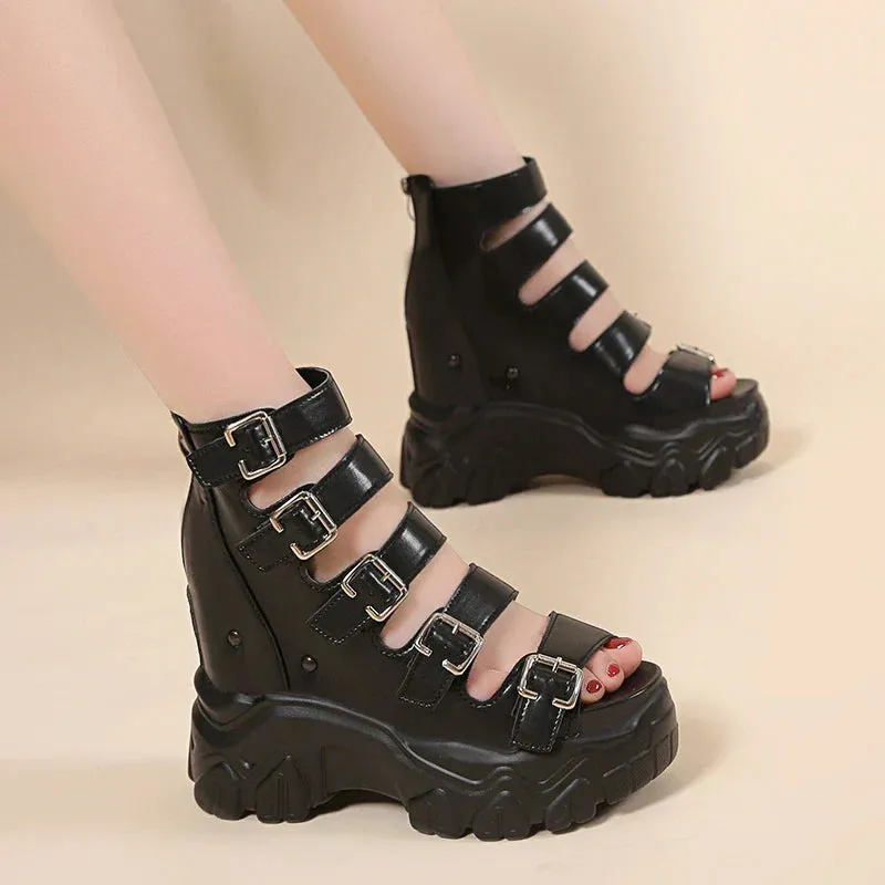 Joskaa 2024 New Chunky Gladiator Sandals