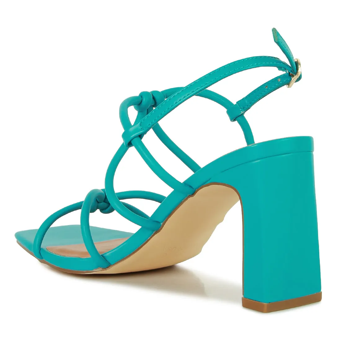 Kralor Knotted Strap Mid Heel Sandal