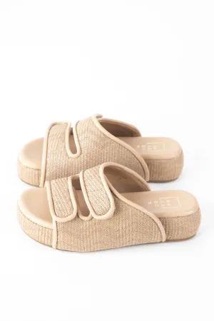 Lillian Cushion Footbed Sandals, Natural | ShuShop