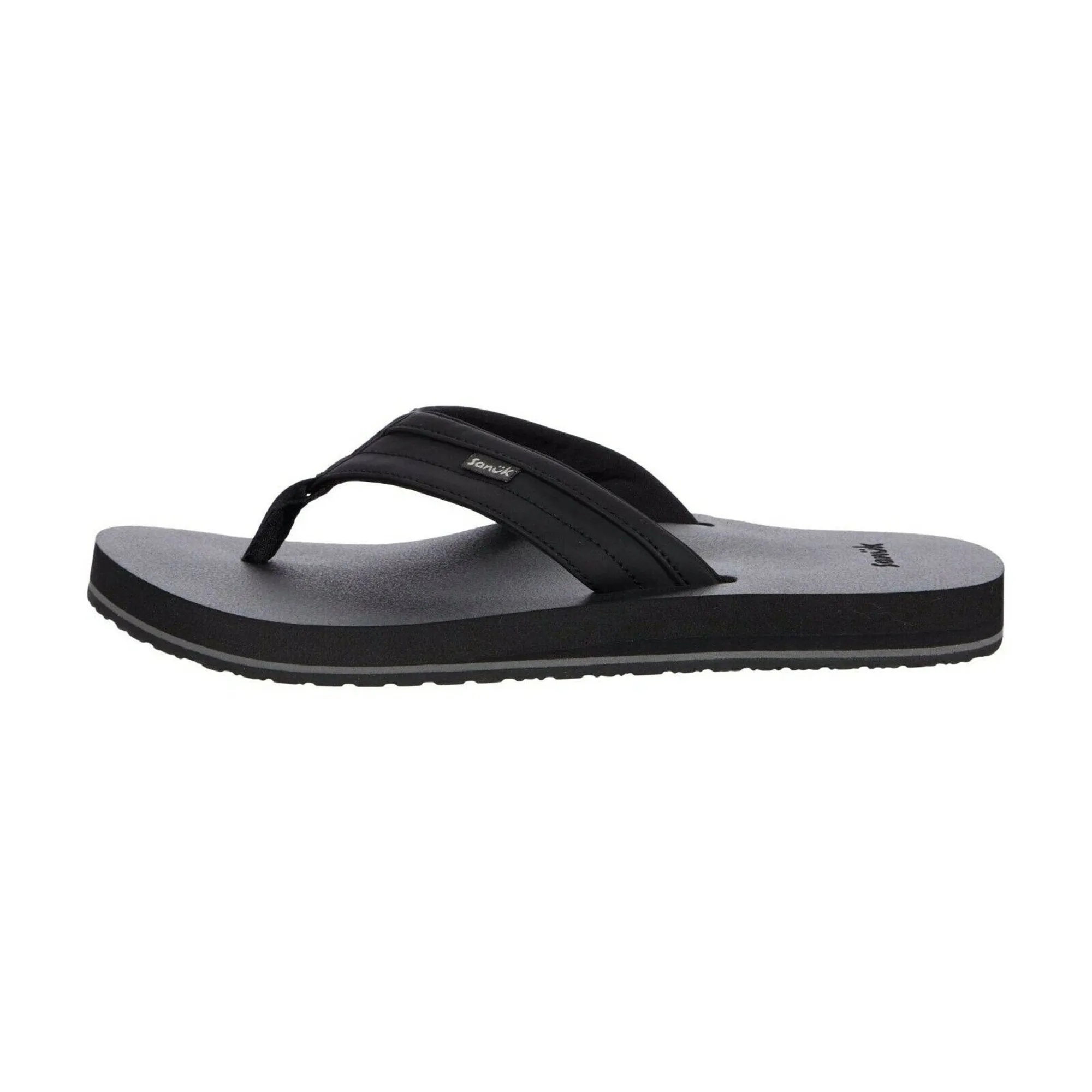 Men's Shoes Sanuk ZIGGY Flip Flop Water-Resistant Sandals 1116734 BLACK