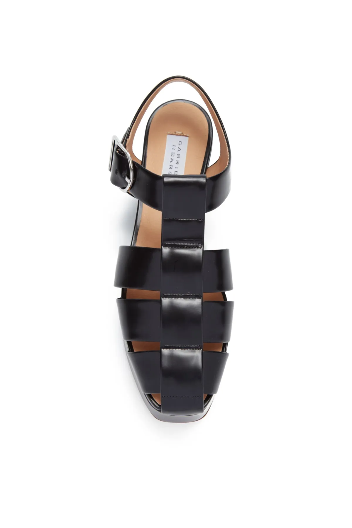 Mila Platform Sandal in Black Leather