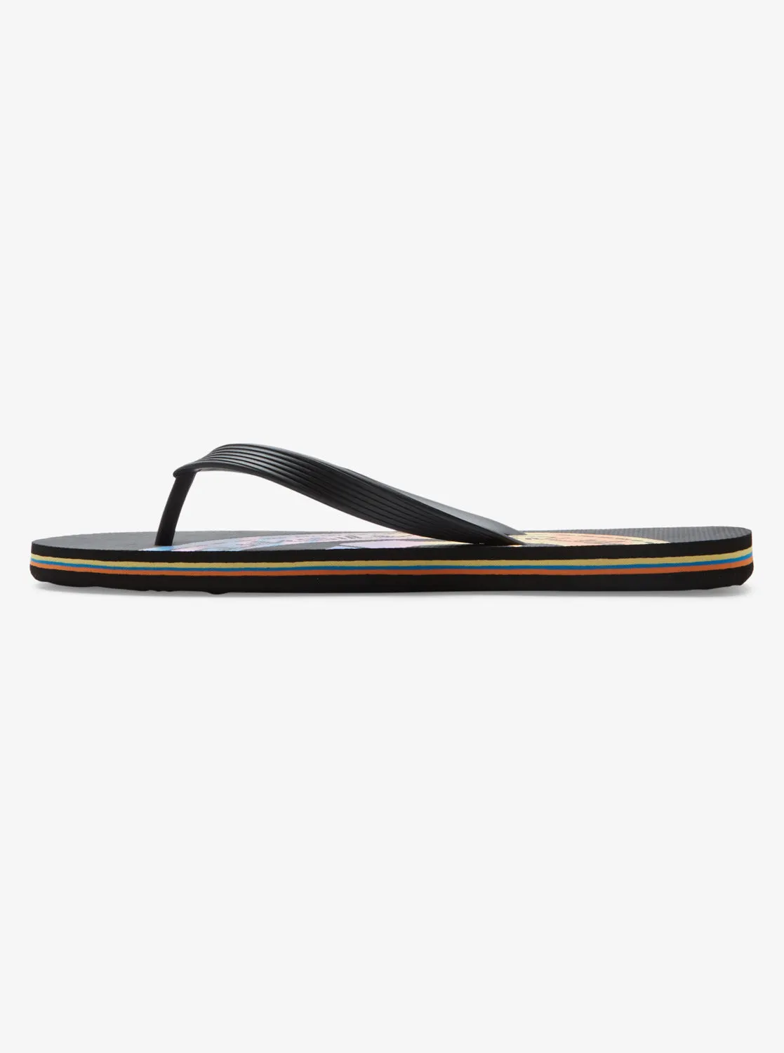 Molokai Art II Sandals - Black/Black/Orange