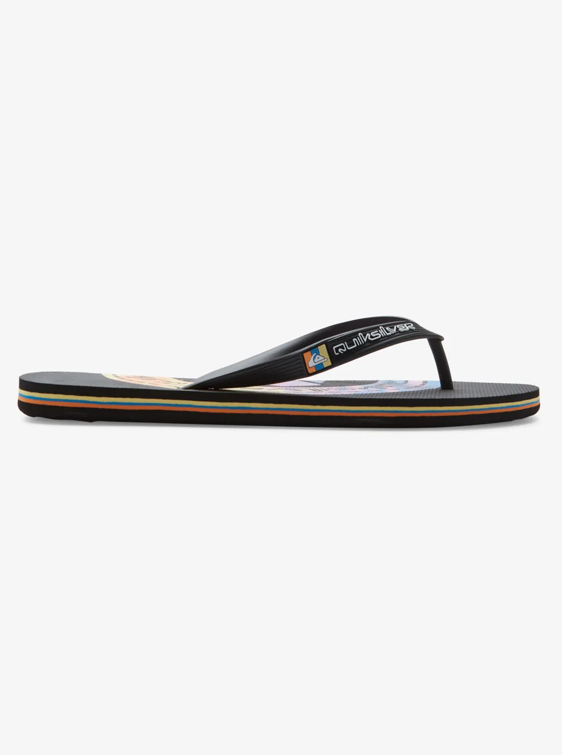 Molokai Art II Sandals - Black/Black/Orange