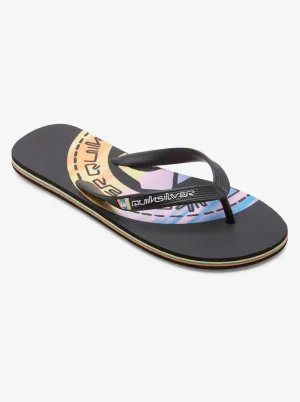 Molokai Art II Sandals - Black/Black/Orange