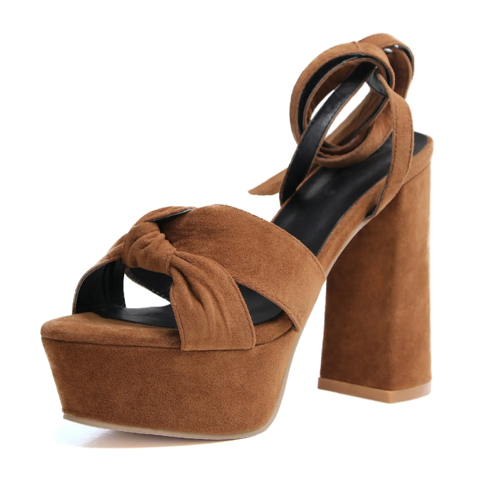 Peep Toe  Bow Knot Ankle Strap Sandals