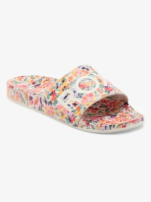 Roxy Slippy Printed Sandal-Orange