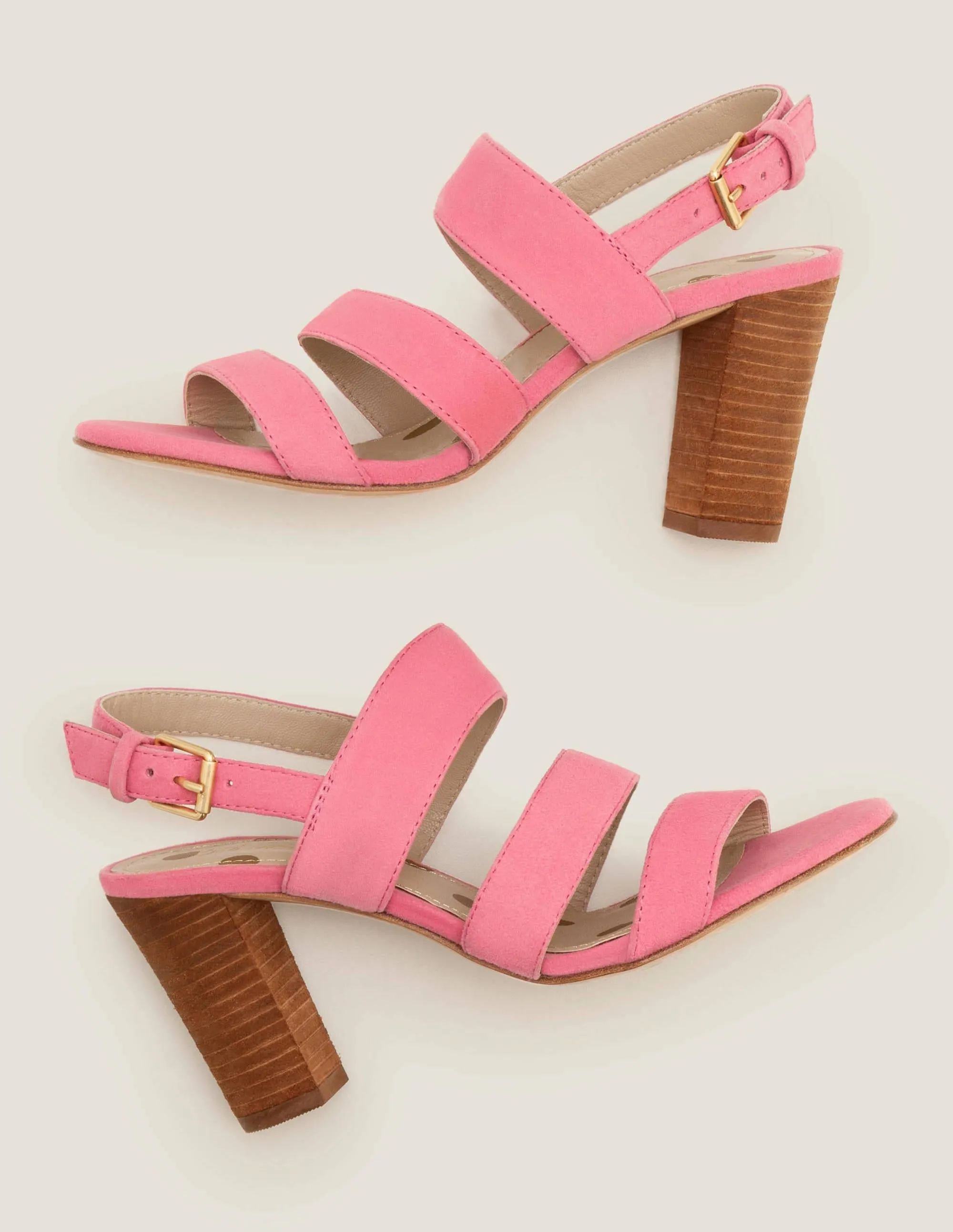 Samantha Heeled Sandals-Bright Camellia