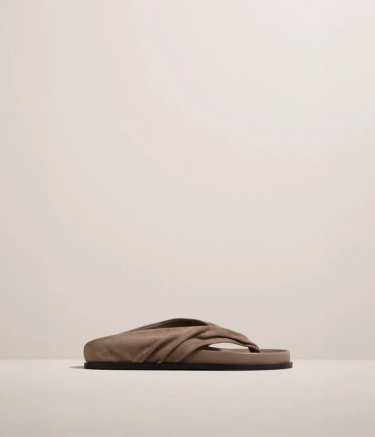 SHAW SANDAL- CARIBOU SUEDE