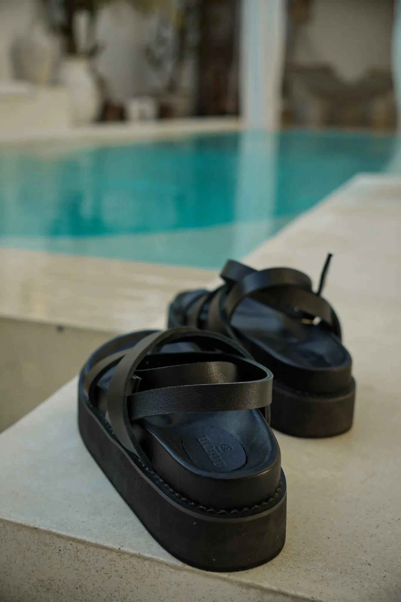 The Gianna Sandal  Black